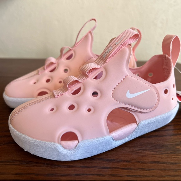 NEW Nike Sunday Protect 4 Babies Light Pink Rose and White sneakers size 6c - Picture 1 of 12